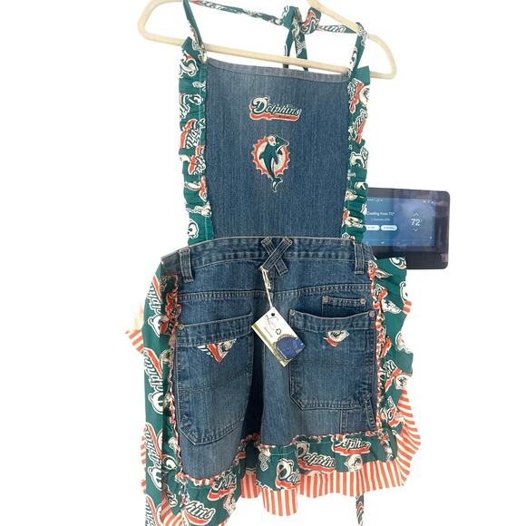 Miami Dolphins football custom Apron - Picture 2 of 4